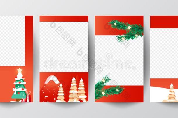 背景圣诞节设计关于圣诞节树和礼物.水平的