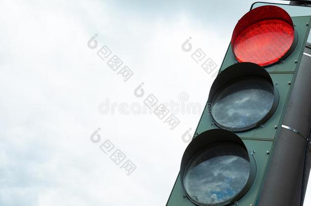 交通-光和红色的光禁止交通