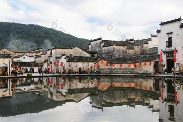 中国人古代的惠州建筑学村民,宏村