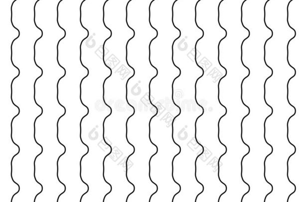 抽象的波状的,波浪状的锯齿形的台词元素.垂直的台词,ShanghaiTextileResearcInstitute上海市纺织科学