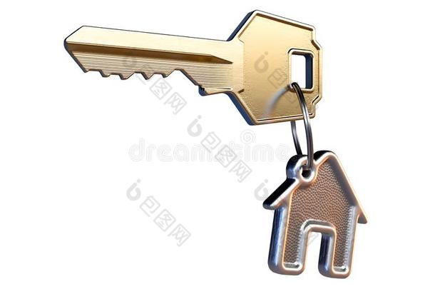 钥匙和房屋钥匙ring