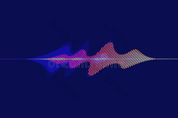 声音波.运动声音波浪抽象的背景.