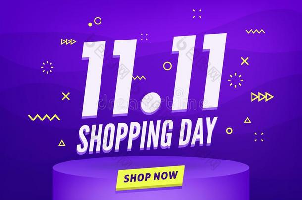 11.11购物一天卖<strong>海报</strong>或飞鸟设计.全球的购物