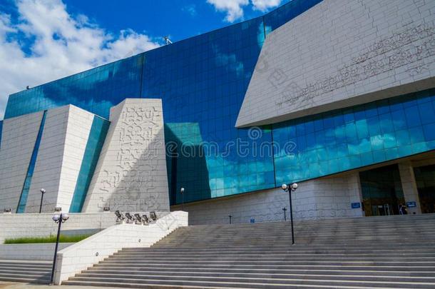 国家的博物馆关于指已提到的人共和国关于哈萨克斯坦,淖尔-苏丹,哈萨克人