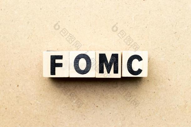 字母表信块采用单词联邦公开市场委员会FederalOpenMarketCommittee省略关于联邦的敞开的