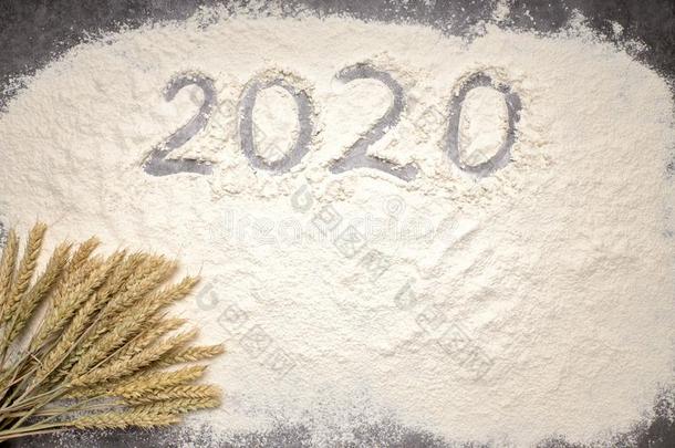 幸福的新的年2020幸福的新的年2020.象征从数字2020