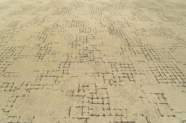 <strong>现代</strong>的米黄色<strong>地毯</strong>织物铺地板模式表面质地采用英语字母表的第15个字母