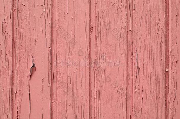 粉红色的木制的墙
