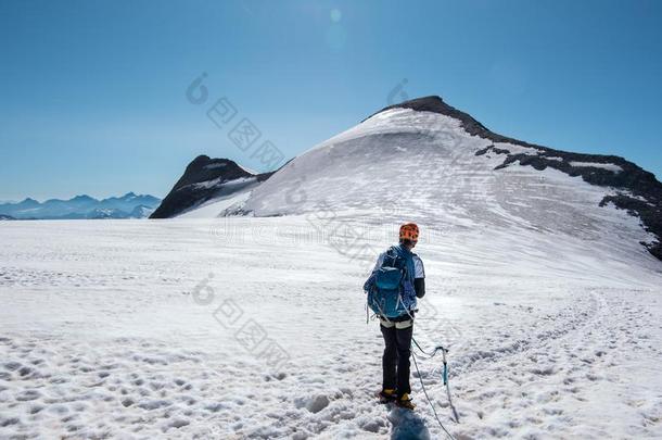 风景看法关于一登山家.