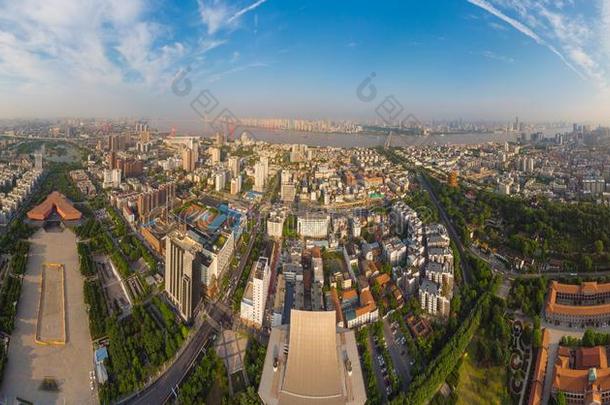 武汉Yuemachang红楼公园空气的风景