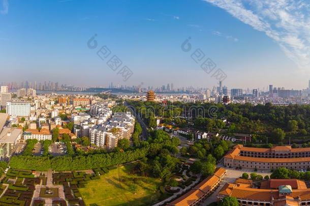 武汉月马场红楼公园空气的风景