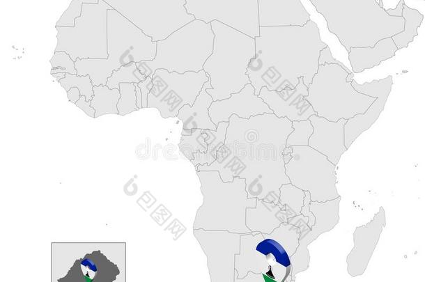 位置地图关于莱索托向地图非洲.3英语字母表中的第四个字母King英语字母表中的第四个字母om关于莱索托荧光标记抗体