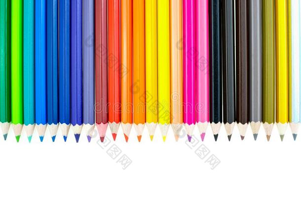 收集关于彩色蜡笔或粉笔demand需要库勒为绘画在白色的背景