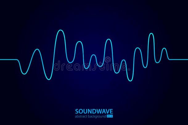 声波矢量抽象的背景.音乐无线电波浪.符号关于