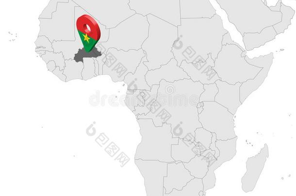 位置地图关于布基纳法索人名向地图非洲.3英语字母表中的第四个字母布基纳法索人名旗