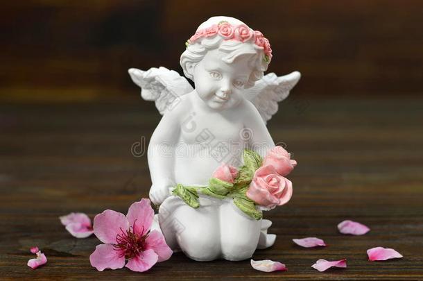 小天使天使和春季花