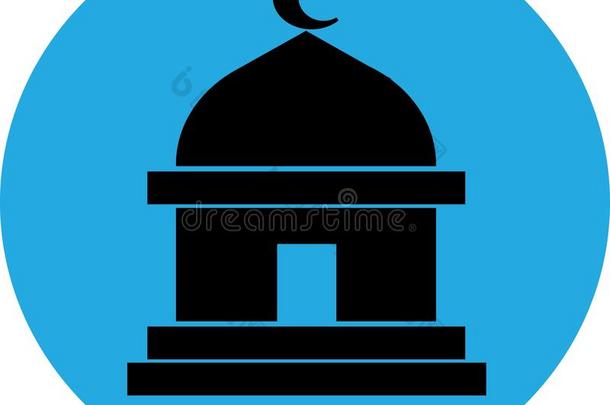 清真寺净化剪贴画矢量偶像标识