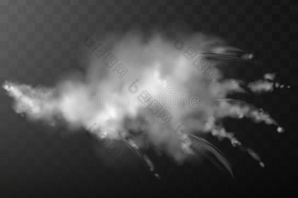喷水喷薄雾为设计透明的背景.vectograp矢量图