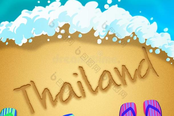 Thailand泰国aiAirwaysInternational泰航国际岛海滩岸表现旅游和假期采用Thailand泰国