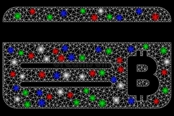 明亮的网孔<strong>网点</strong>对点基于网络的匿名数字货币银行业务卡片和使闪光地点