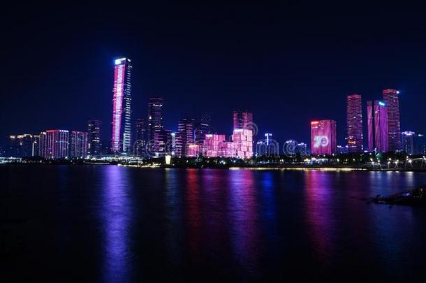 夜景关于深圳