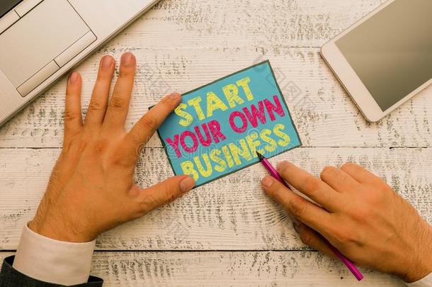 文字笔记展映开始你的自己的事物商业.商业照片对有把握