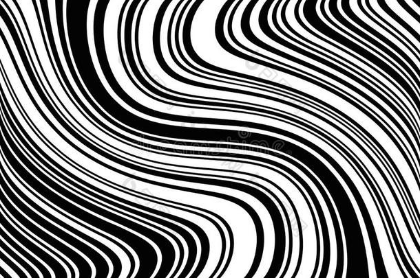 抽象的引起幻觉的条纹为数字的壁纸线条艺术帕特