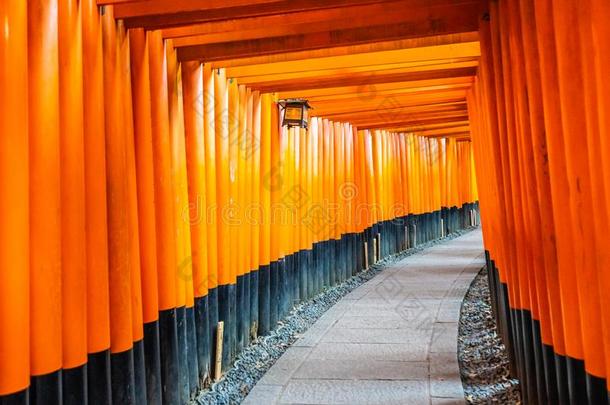 美丽的福希米伊纳里圣地庙采用京都