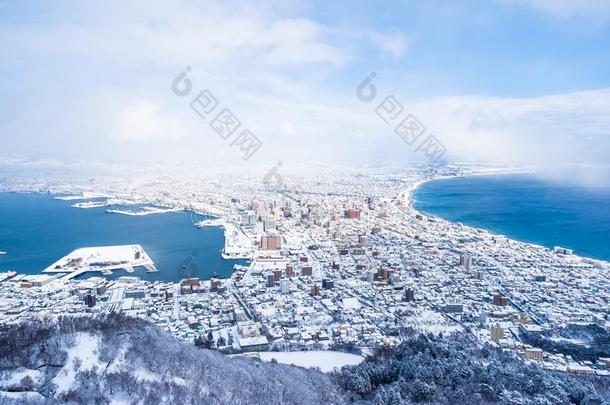 美丽的风景和城市风光照片从山函馆为厕所