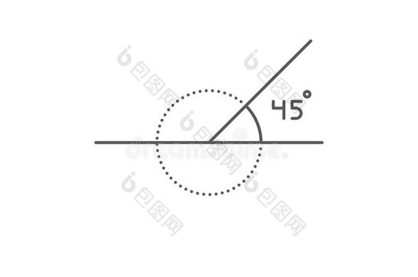 45度角矢量偶像公式隔离的向白色的后座