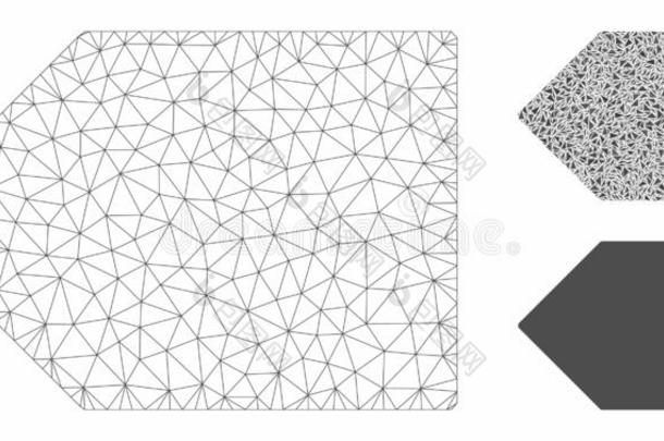 加<strong>标签</strong>于矢量网孔2英语字母表中的第四个字母模型和<strong>三角</strong>形马赛克偶像