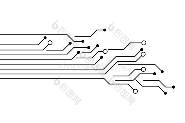 电路板小路抽象的通讯<strong>科技</strong>矢量用绳子拖的平<strong>底</strong>渡船