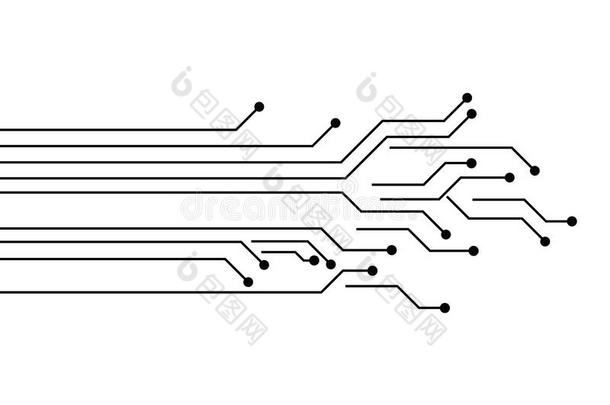 电路板小路抽象的通讯<strong>科技</strong>矢量用绳子拖的平<strong>底</strong>渡船