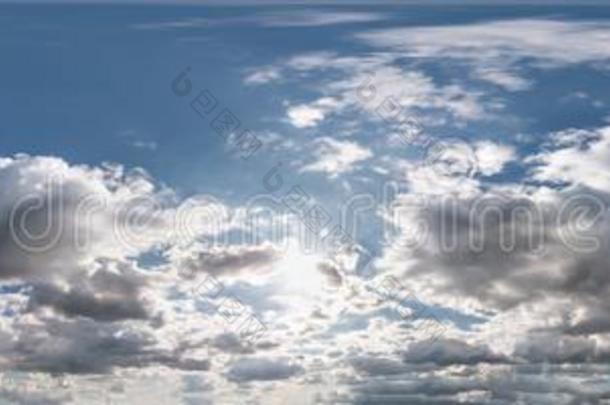 无缝的多云的蓝色天HannaDairyResearcInstitute汉纳乳品研究所全景画360度<strong>角</strong>看法winter冬天