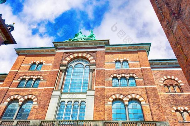 哥本哈根.丹麦.七月25,2019.美丽的老的卡尔斯伯格棕色的