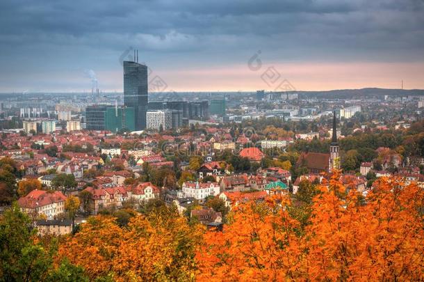 城市<strong>风光</strong>照片关于格但斯克奥利瓦采用秋的风景,<strong>波兰</strong>