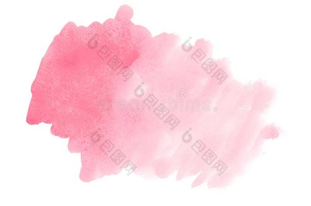 抽象的粉红色的水彩刷子中风描画的背景