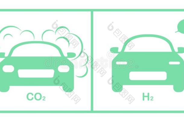 生态学保护氢燃料汽车versus对污染汽车