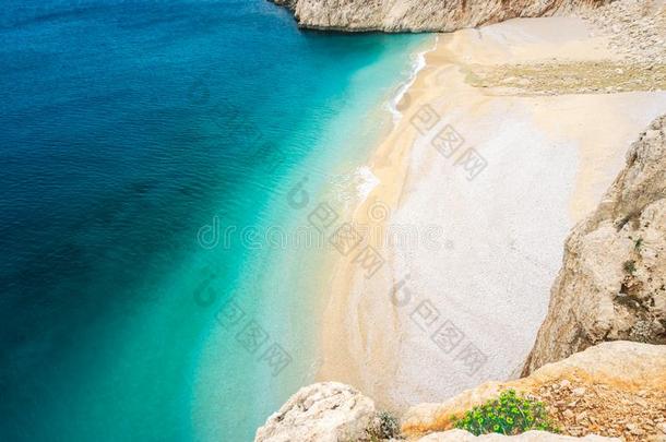 卡普塔斯海滩,利西亚海岸和地中海的海采用衣柜,卡尔坎,