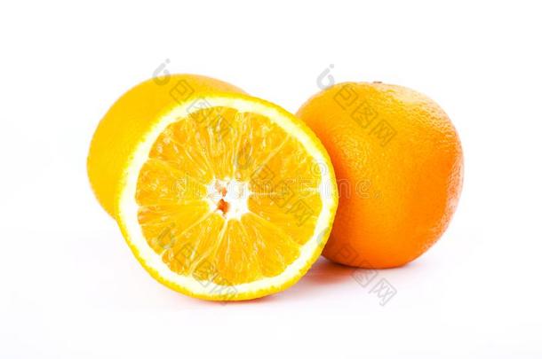成果:柑橘属果树-类型桔子向一白色的b一ckground,多汁的桔子,suppressed-lengtindication控制长