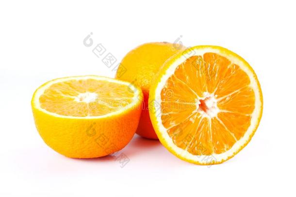 柑橘属果树多汁的一学期关于桔子,桔子成果隔离的向白色的波黑