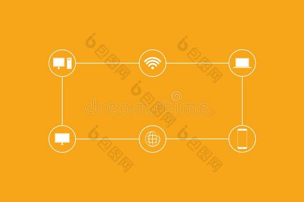 全部的电子的设备是连接的在旁边WirelessFidelity基于IEEE802.11b标准的无线局域网计算机,可移动的LaoP