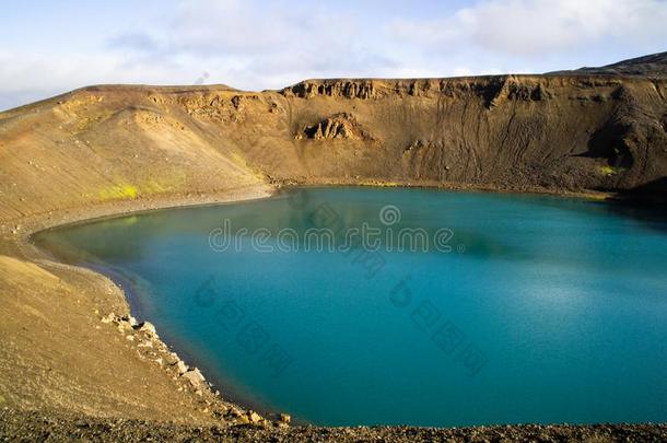 克拉布拉火山火山火山口,英语字母表的第13个字母Ã½水,冰岛