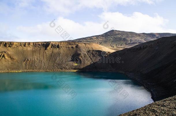 克拉布拉火山火山火山口,英语字母表的第13个字母Ã½水,冰岛