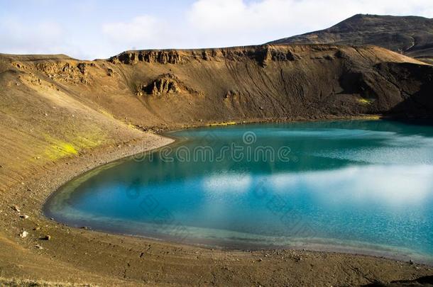 克拉布拉火山火山火山口,英语字母表的第13个字母Ã½水,冰岛