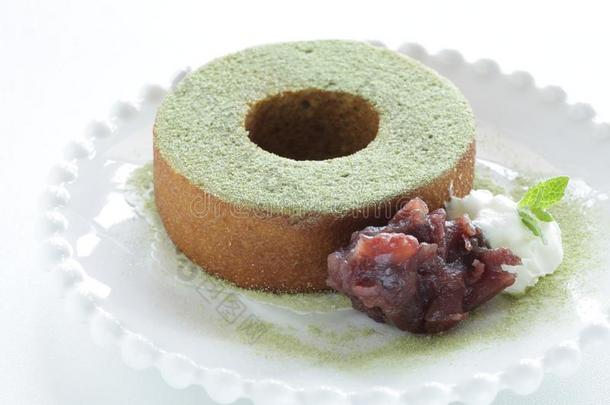 德国的食物,年轮蛋糕绿色的茶水蛋糕