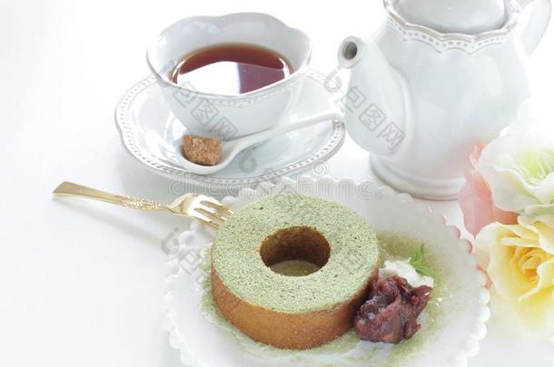 德国的食物,年轮蛋糕绿色的茶水蛋糕