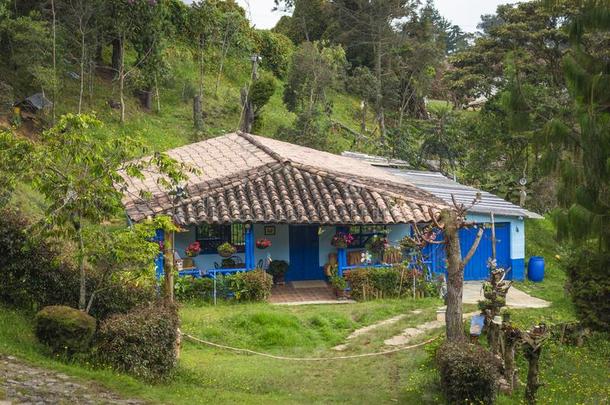 殖民地的房屋.哥伦比亚人传统的建筑学
