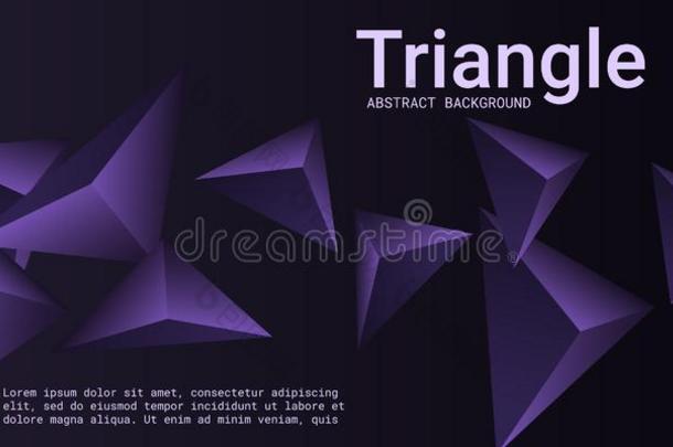 三角形背景.抽象的作品关于三角的水晶