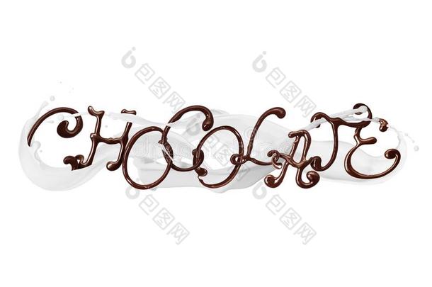 题词巧克力使关于巧克力优美的<strong>字体</strong>和奶英文字母表的第19个字母